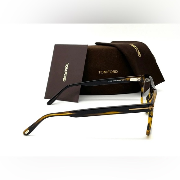 Tom Ford FT5757-B 055 Striped Havana / Blue Block 52mm Eyeglasses TF5488-B - Picture 4 of 4